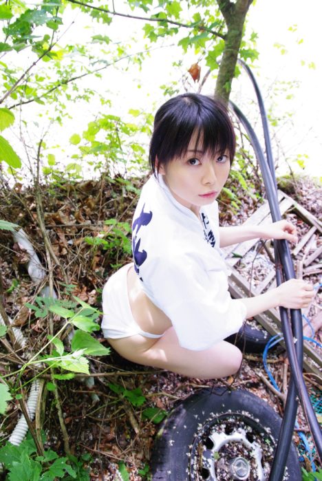 Ushijima-sexy-fundoshi-cosplay-forest-29