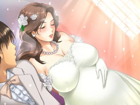 pregnant-bride-in-wedding-dress