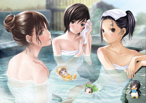 rino-nene-manaka-onsen-bathing-by-mino-taro