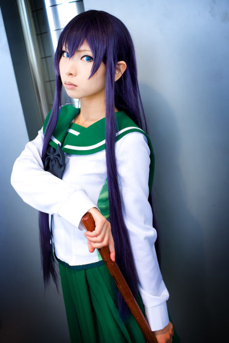 5-bokken-busujima_saeko-cosplay-highschool_of_the_dead-kanda_midori-purple_hair-sailor_uniform-school_uniform