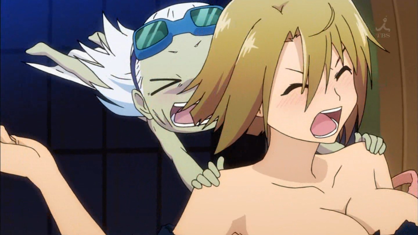 Sankarea Breast Groping Anime.