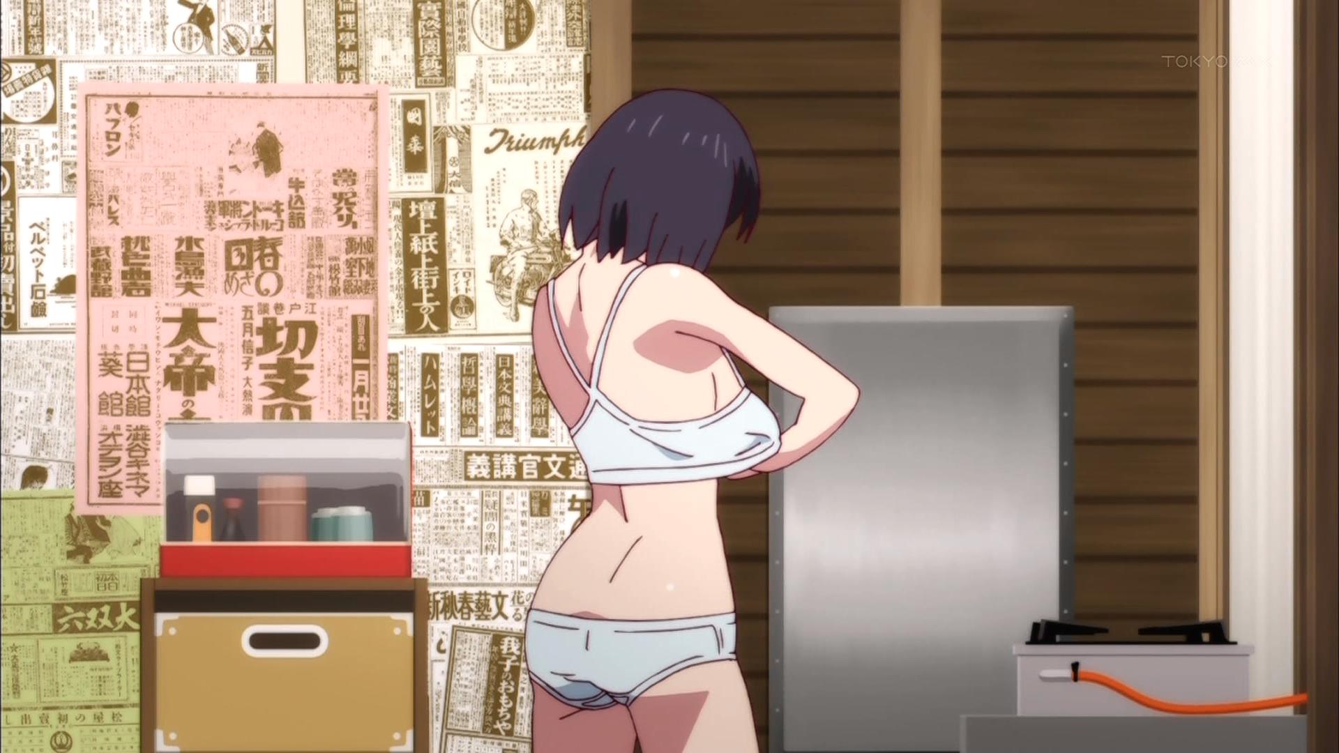 Nekomonogatari Shiro Bathtime Groping Anime - Sankaku Comple