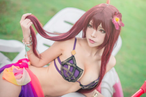 Skimpy-Poolside-Scathach-Cosplay-by-HedY -6