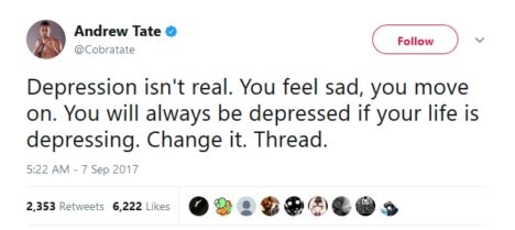 AndrewTate-Depression-Tweet