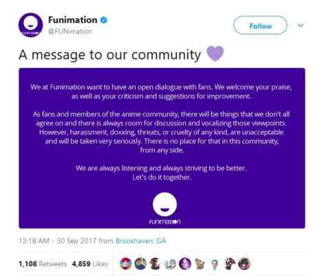 Funimation-Dub-Controversy-Twitter-Apology
