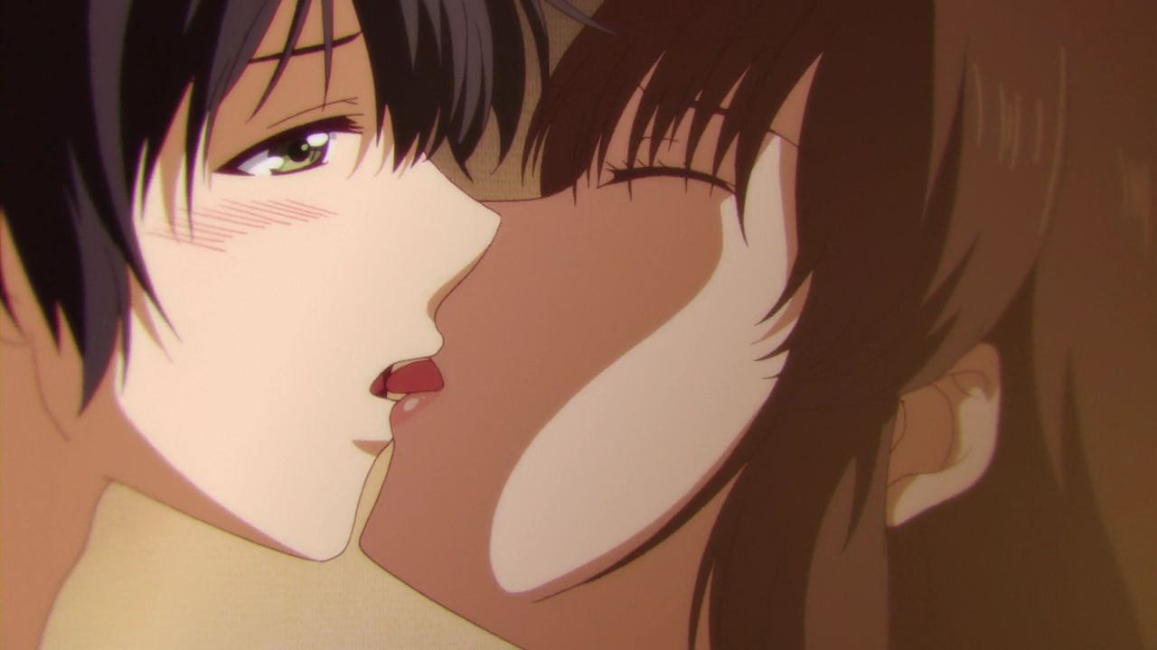 Domestic Na Kanojo Seductive Kissing Anime Sankaku Complex