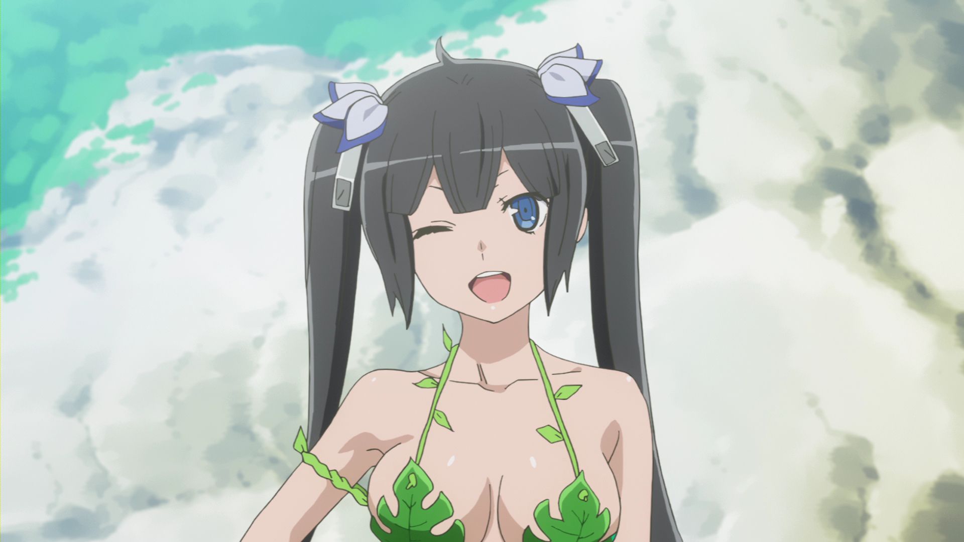 Danmachi Beach Bikini OVA Uncontrollably Lustful.
